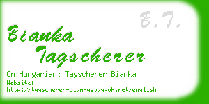 bianka tagscherer business card